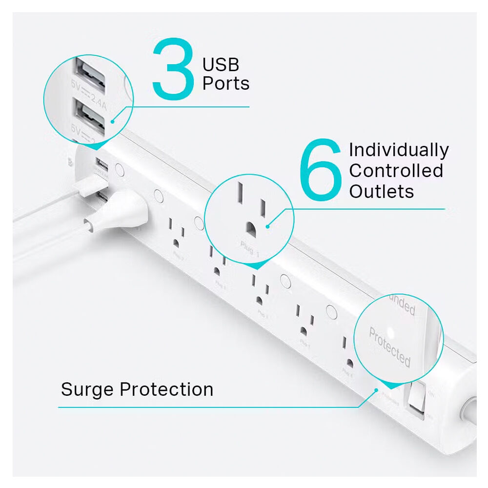 Kasa Smart Wi-Fi Power Strip - Thumbnail 4